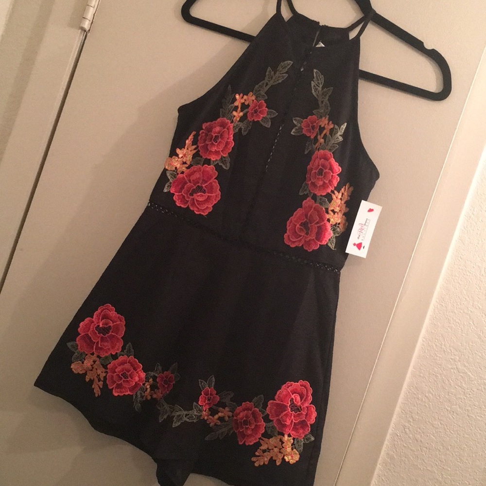 Black Romper - size small
